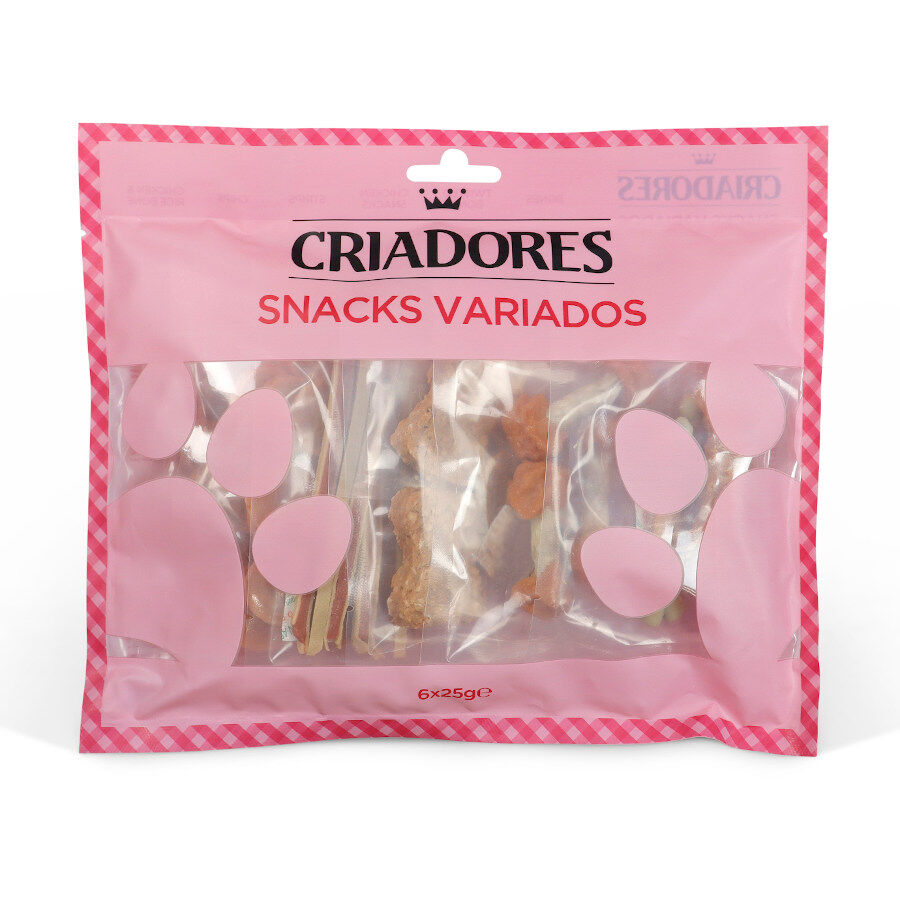 6 uds. x 25 g Criadores Snack Semi-h&uacute;mido Snacks variados para c&atilde;es, , large Imagem n&uacute;mero 1